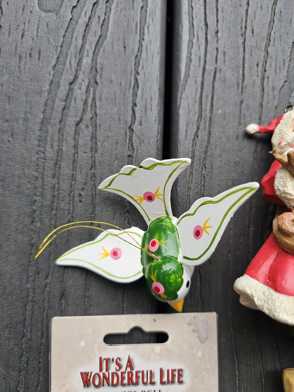 Vintage Christmas Ornament Lot / Bundle – Mixed Media & Themes (9 Pieces)